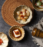 Rustic ceramic condiment dish