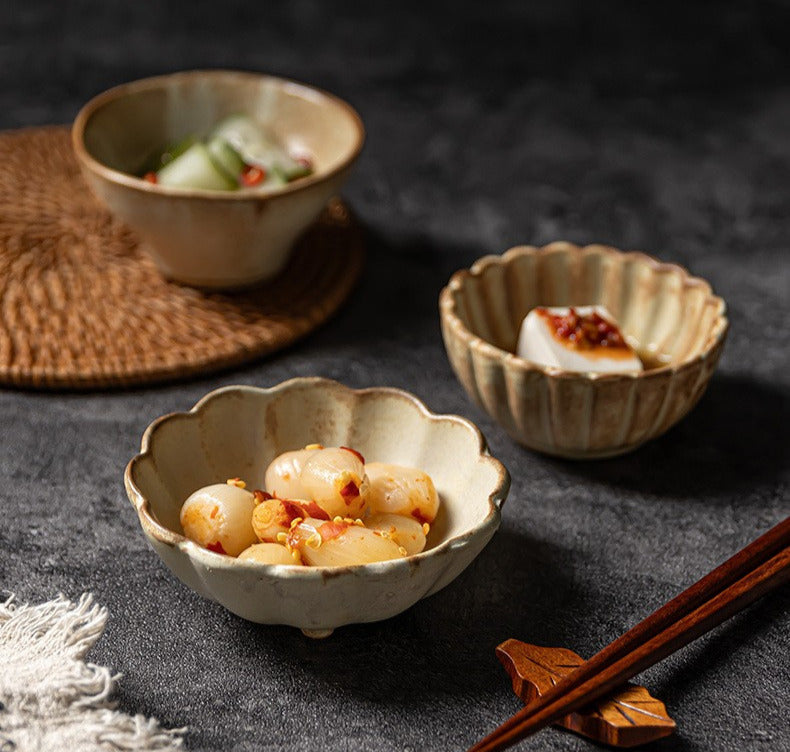 Rustic ceramic condiment dish